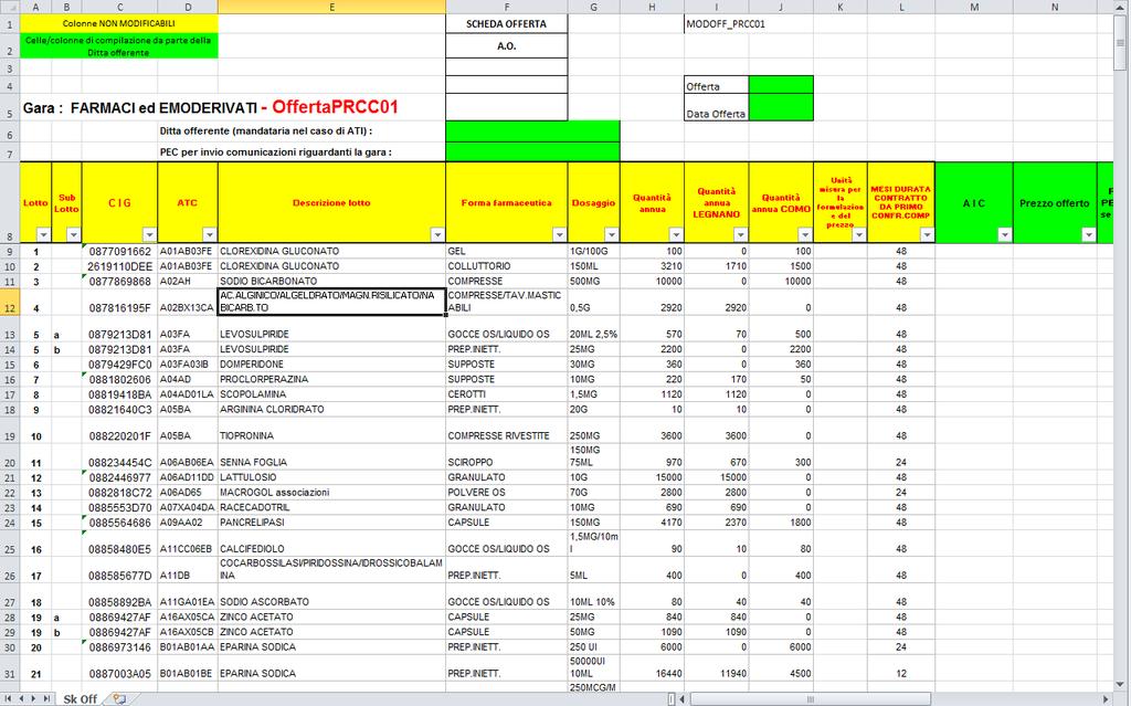 18 Invio offerta confronto competitivo A seguito della pubblicazione del Bando semplificato che indice il Confronto competitivo, l Operatore Economico, dovrà compilare il file offerta,-che scaricherà