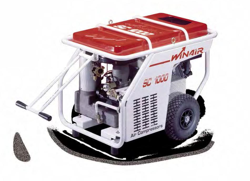 compressori autonomi WINAIR utilizza compressori a vite lubrificati a grande portata d aria.