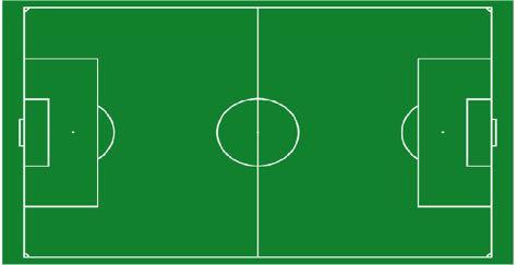 Il campo da calcio La classe ha riprodotto con GeoGebra lo schema di un campo da calcio, individuando e