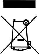 SMALTIMENTO DEI PRODOTTI Il simbolo del cestino con le rotelle a cui è sovrapposta una croce indica che i prodotti vanno raccolti e smaltiti separatamente dai rifiuti domestici.
