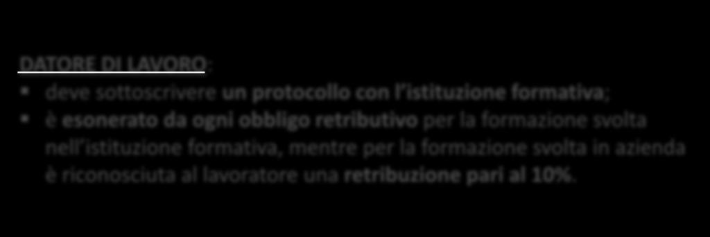 Apprendistato per la qualifica e il diploma professionale e il diploma di istruzione secondaria superiore e la specializzazione professionale (art.