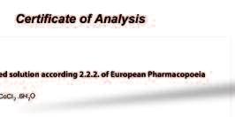Dettagliato certificato di analisi su cui è riportato il numero di lotto, la data di scadenza e di produzione, oltre la conformità ai requisiti di Farmacopea Europea o USP Facile