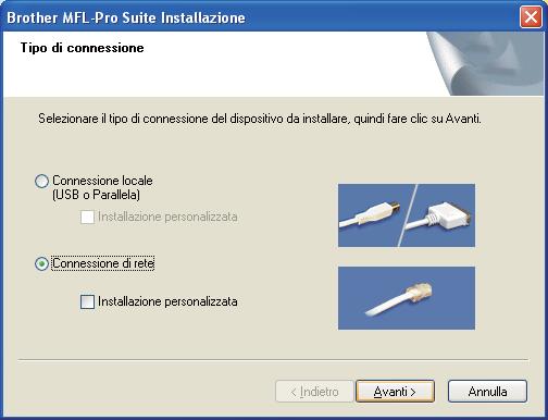 g Rete clt Selezionre Connessione di rete e quindi fre clic su Avnti. Windows È possiile trovre l indirizzo IP e il nome del nodo dell propri mcchin stmpndo l elenco delle configurzioni di rete.