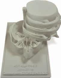Il modello in 3D può essere poi stampato.