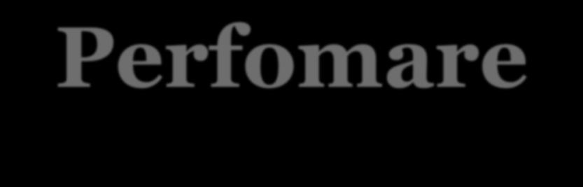 Governare Per Perfomare E stata costruita un organizzazione a matrice dove, al di là di quella per perimetri definiti dalle