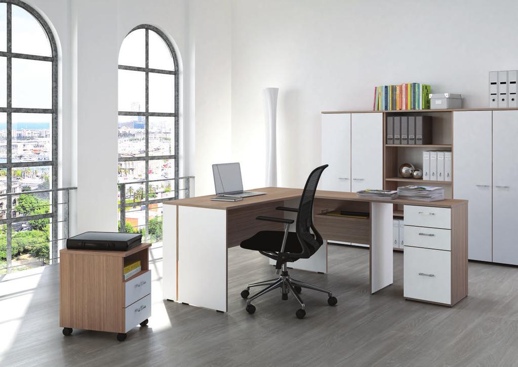 Mobili per ufficio & Accessori Per te 100 di sconto * Linea moderna 189,00 Postazione lavoro 140 x 120 cm Esempio di composizione 60 cm 60 cm 35 cm 140 cm 40 cm - 1 postazione lavoro (portacomputer +