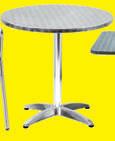 426 1 2 3 Tavolini e sedie in alluminio Utilizzabili all esterno grazie al trattamento antiruggine.