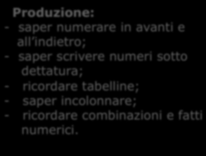 ordinare numeri per valore quantitativo da > a < e viceversa; - saper