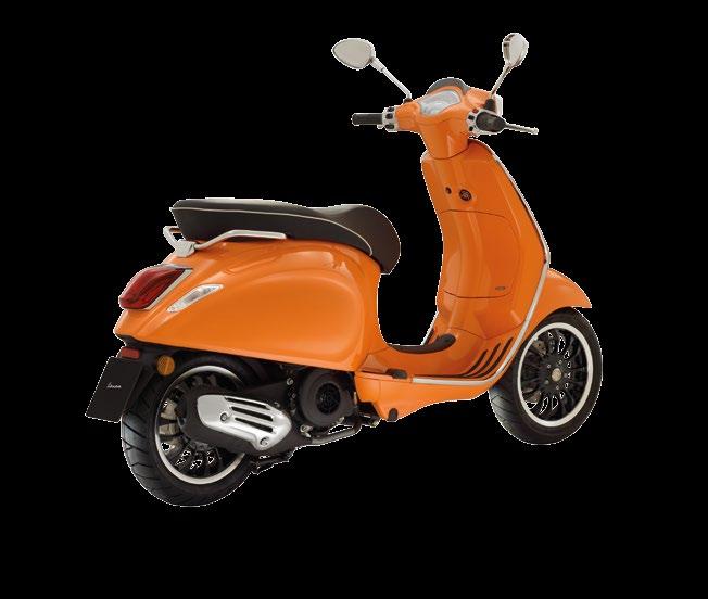 ARANCIO TRAMONTO VERDE SPERANZA BIANCO INNOCENZA NERO VULCANO ROSSO PASSIONE VESPA SPRINT 50