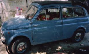 328 3097437 Fiat 500 C Belvedere 1953 Blu e