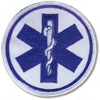 RIFRANGENTE CROCE INTERNAZIONALE 22 cm STE140220 STEMMA RICAMATO CROCE INTERNAZIO- NALE Stemma rifrangente Croce Internazionale (Star Of Life)