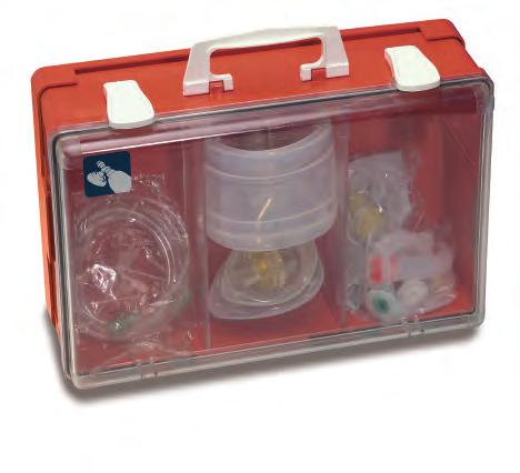 VAL44300 SET PALLONE PEDIATRICO/NEONATALE IN SILICONE SET PALLONE PEDIATRICO/NEONATALE MONOUSO PVC SET PALLONE PEDIATRICO/NEONATALE IN GOMMA Borsetta di rianimazione realizzata in nylon, con tracolla