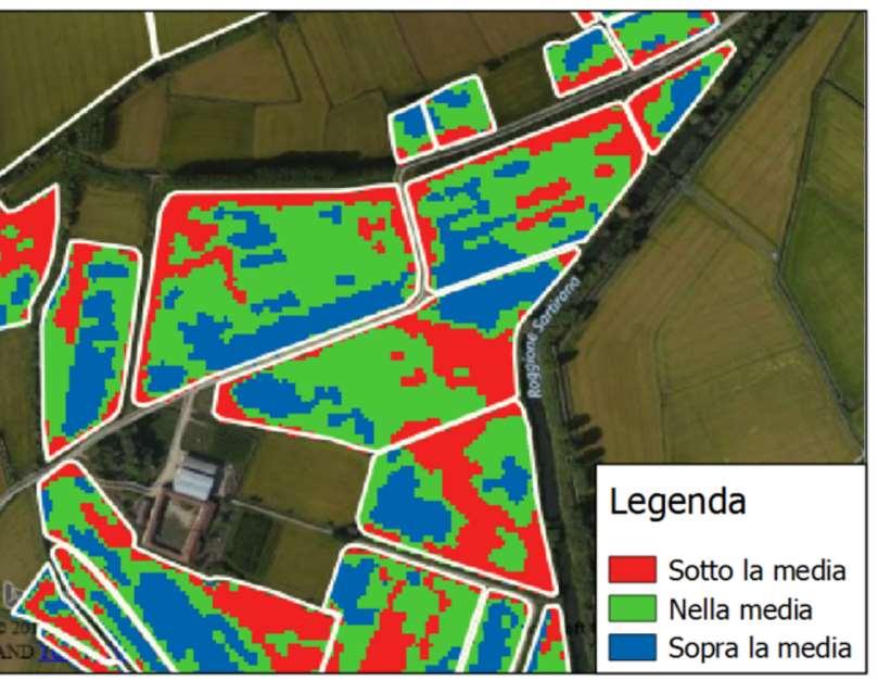 Smart Scouting: misurare lo stato nutrizionale dei cluster identificati da satellite.