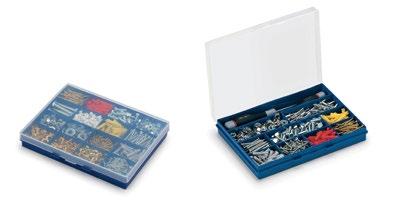 Cassetta OUT BOX Cassetta organizer portaminuteria con coperchio trasparente e vaschette removibili. Codice Dimensioni Vaschette Colore / cad.