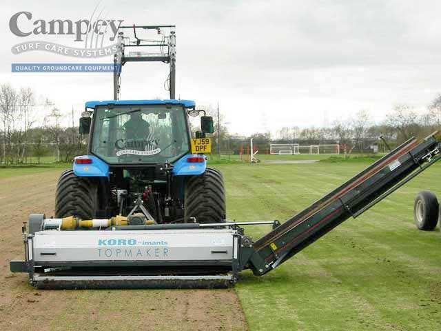 FTM2500 Field Topmaker Falciatrice compatta pesante per ripristino delle superfici di campi sportivi Il KORO FTM 2500 è una falciatrice compatta pesante, per la rimozione di materiali indesiderati in