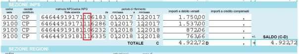 le creazione della delega F24. Nella Scheda nella sezione vengono riportati i Contributi IVS calcolati nel Quadro RR.