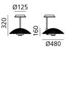 TOLOMEO MEGA LED WALL 3000K, 31W, CRI=92 Materiali: tessuto o raso o carta pergamena, 0762010A 409,84 500,00 corpo lampada con dimmer su cavo: 0762030A 409,84 500,00 corpo lampada con dimmer su cavo: