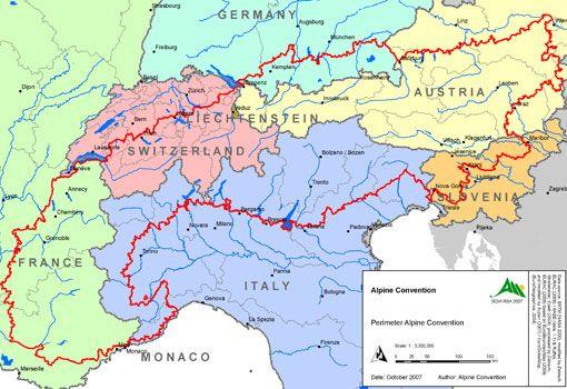 Le Alpi L area: 190.959 km² (1.200 km x 300 km) L Italia copre il 27.2% della superficie totale, dopo l Austria (28.7%) 30.