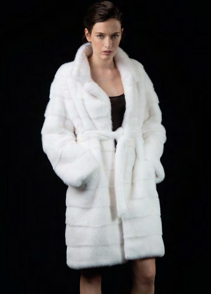 49 SISSI CAPPOTTINO TRENCH VISONE BIANCO