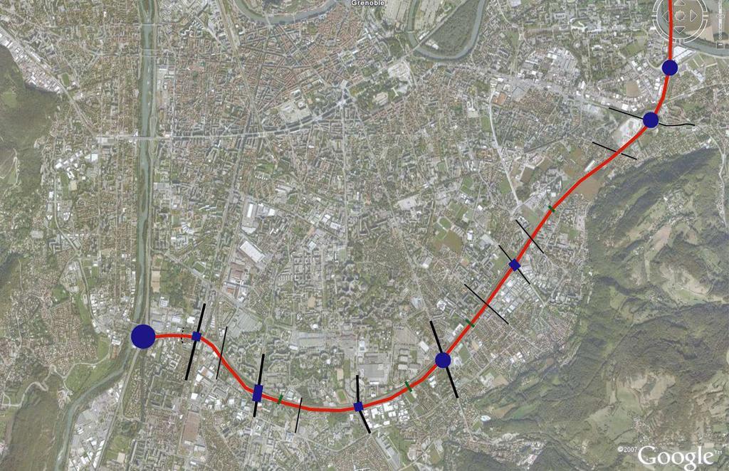 ETAT DES LIEUX Vitesse maxi 90 km/h Des échangeurs et des franchissements implantés assez régulièrement en fonction des densités traversées Des échangeurs et leurs «bretelles liées» au caractère et à