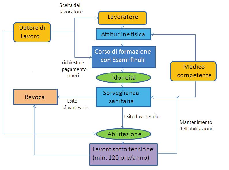 Sistemi di Categoria II e III Figura 6.1: Sintesi del processo di attribuzione dell abilitazione al lavoratore 6.4.