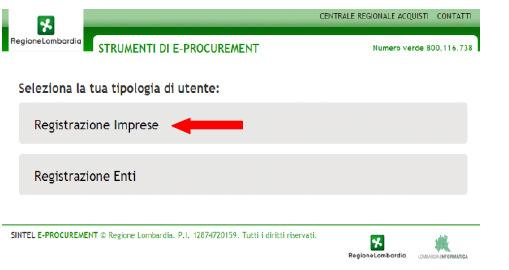 5. Dopo aver effettuato la registrazione, accedere a SINTEL utilizzando la Username e la Password provvisoria (che andrà cambiata al primo accesso) fornite dal