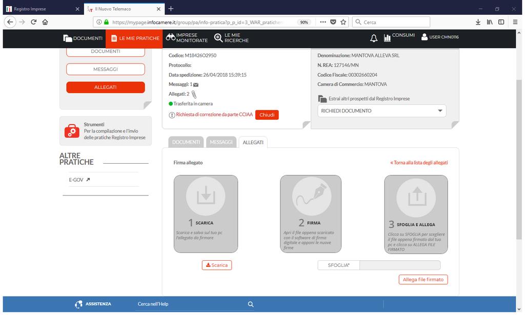 Alla fine delle operazioni sopraindicate, per rendere effettive le modifiche operate e per