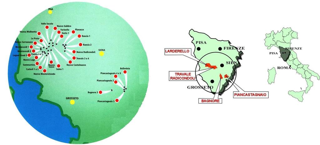 %1. Stato di sviluppo della geotermia italiana al 2010 % 1.1) Energia geotermoelettrica al Dic.