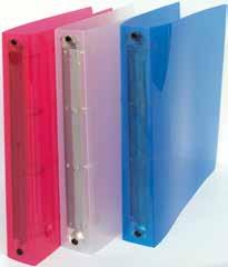 Disponibili in 3 colori traslucidi (blu, trasparente, rosso). Formato cm 22x30.