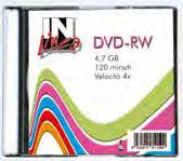 68047 DVD+RW 68048 DVD-RW PORTA CD SLIM NERO IN