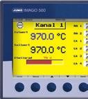 orologio in tempo reale programmabile Fino a 8 canali di regolazione disponibili Analisi della curva di cottura nel PC tramite RJ 45 o RS 485 con l ausilio di un software applicativo PCA e di un