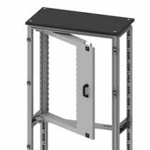 A B Telai rack 19'' per CQE e CAE Arresto telaio rack : RZAE03 ACCESSORI Telaio rack 19" parziale, larghezza 800 mm