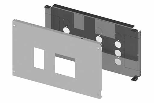 Modularità interna per armadi Pannelli modulari e pannelli di cablaggio preforati per interruttori scatolati magnetotermici con o