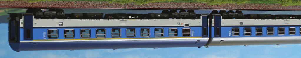 Ferrovie Ceche in livrea Najbrt, una di 1 a classe Apee 139 e una di 2 a classe Bpee 237 Set