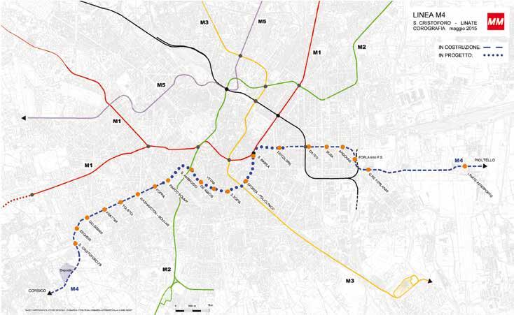 METROPOLITANE 6. La corografia della Linea 4 7.