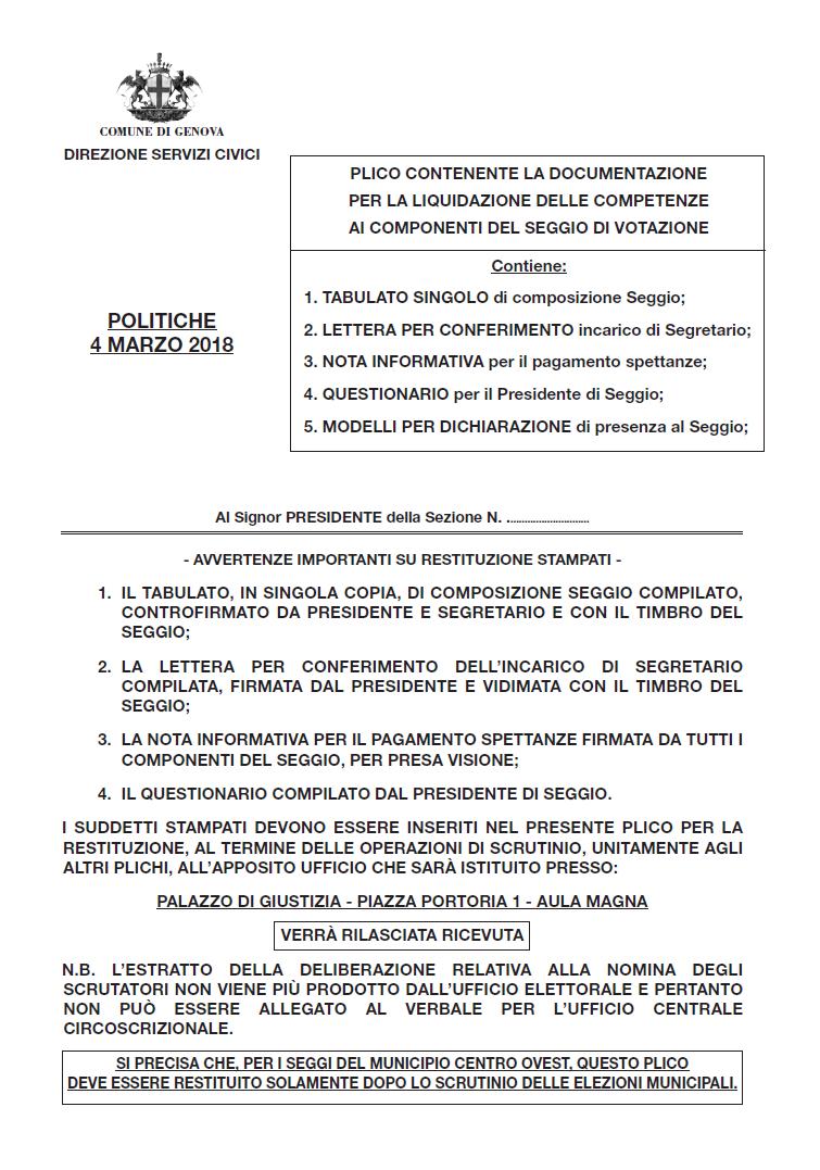 I moduli per liquidazione dei