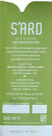 it Informazioni aziendali Piante di olivo: 450 Produzione media annuale: 6,5 hl Attività: azienda