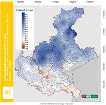 Andamento climatico in Veneto EVENTI DI PRECIPITAZIONE INTENSA Nell ultimo decennio è aumentato il numero medio di giorni piovosi con precipitazioni maggiori di 25 mm e 100