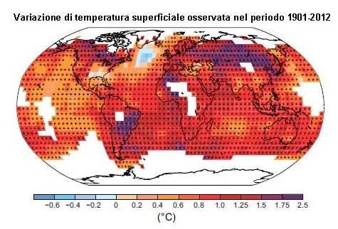 I cambiamenti climatici osservati negli ultimi 150 anni (fonte: IPCC) il riscaldamento del sistema climatico è inequivocabile: -