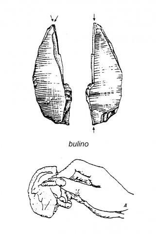 BULINI: servivano per usi pratici, per lavorare e forare le ossa o le