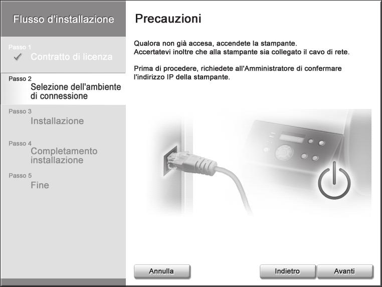 Instllzione del Driver dell Stmpnte Per onnessioni USB o IEEE 1394 Utilizzre un vo USB onforme ll speifi USB 2.0. Per l'utilizzo dell modlità USB 2.