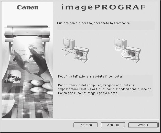 Per onnettere l stmpnte trmite un vo IEEE 1394 è neessrio un omputer Mintosh dotto di port IEEE 1394, he esegue M OS 9.04 o versione suessiv.