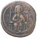 9,87) qbb 40 1198 Teodora (1055-1056) Follis - Il Cristo di fronte - R/ Lettere e croce - Ratto 2001 (AE g.