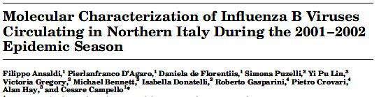 First isolation Predominance of B/Yama lineage Co-circulation 1940 1983 1990s