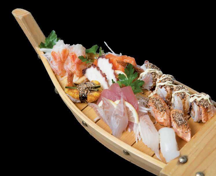 CA3 Misto 16,50 SUSHI VARIETÀ MISTA B1 Misto Sushi 15,50 (7 nigiri + 2 uramaki + 2 uramaki flambè) B1A Misto Sushi special 16,50 (4 nigiri + 4 nigiri