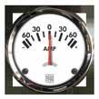 Disponibili nelle scale ±60 A, ±100 A e ±150 A. Voltmeters with removable black plastic bezel for front or flush mounting (backpanel). Available in 8-16 V and 16-32 V ranges.