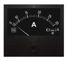 Quadrante bianco o nero. A richiesta esecuzione a retroquadro. Panel analog instruments for measuring potential difference and battery voltage. Standard DIN dimensions with Ø55 mm cut-out.