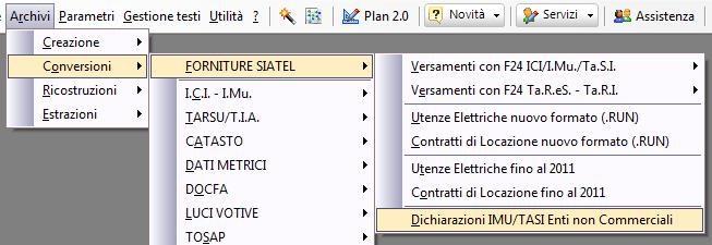 AGGIORNAMENTO GTIWIN rel. 2015.12.14 NOVITA SOFTWARE TRIBUTI 1. Denunce IMU/TASI Enti non commerciali 2. Interrogazione massiva dall Anagrafe Tributaria 3.