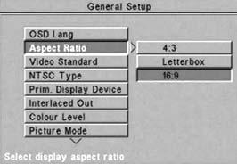 Standard Video Se si è già provveduto a selezionare lo standard del segnale video per l unità di visualizzazione con il tasto DISP (display) sul telecomando (vedere sezione Uscita video all inizio