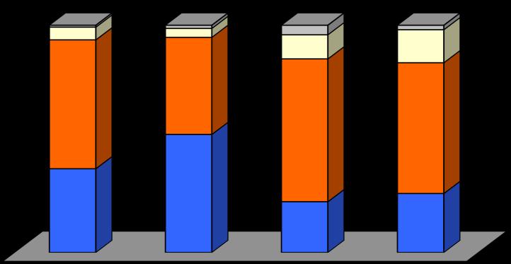 GRAFICO 4 GRADO DI SODDISFAZIONE NEI CONFRONTI DELL IMMOBILE ACQUISTATO 0,8 1,4 5,6 3,9 4,2 2,0 10,6 14,5 56,7 42,7 62,8 57,5 36,9 52,0 22,3 26,0